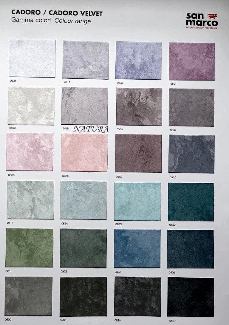 Cadoro Renk Kartelası