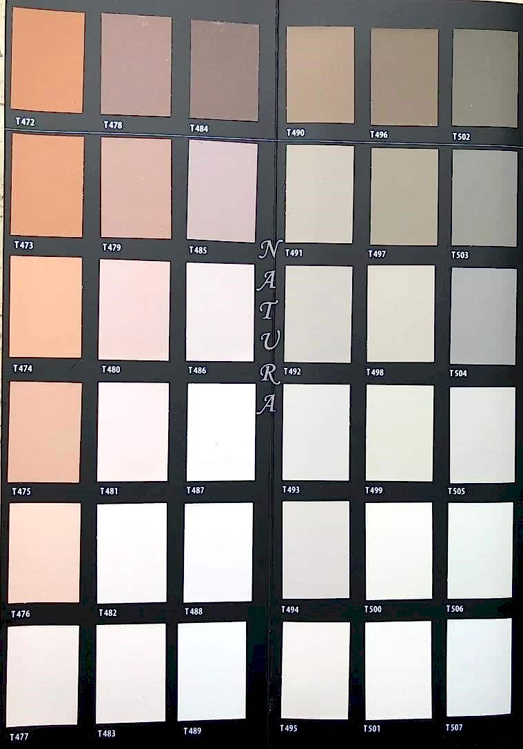 Marmorino Renk Kartelası