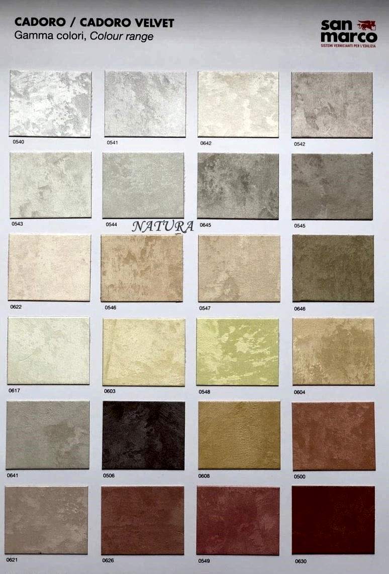 Cadoro renk kartelası