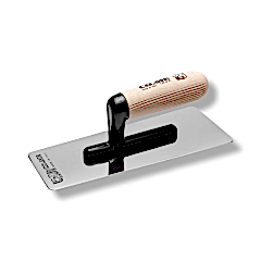 Eğimli Paslanmaz Çelik Mala - Ahşap Saplı