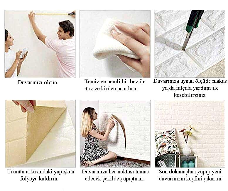 TSW-01 Kendinden Yapışkanlı Sünger Duvar Paneli